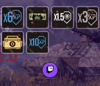 ❤️ Twitch Drops ✅ Mayhem Week 8 💜 World of Tanks Console [Total 6 Items]