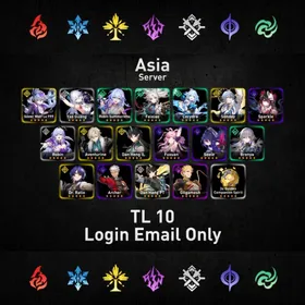 [ Asia ] TL 10 | UID 82 | Silver Wolf Lv.999 + Yao Guang + Robin Summeretto + Feixiao + Cerydra + Sunday + Sparkle + Robin + Aventurine + Dan Heng IL + Fuxuan + Seele + Bronya + Archer + Dr Ratio + Dan Heng PT + Gilgamesh + Golden Companion Spirit X3 | Female Starter | Login Email Only | Coordinated Delivery