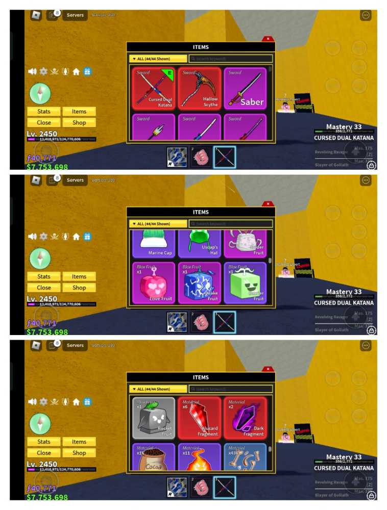 Account Blox Fruit MYTICAL SWORD CDK & HS, GH ON FULL SKILL,RUMBLE FULL ...