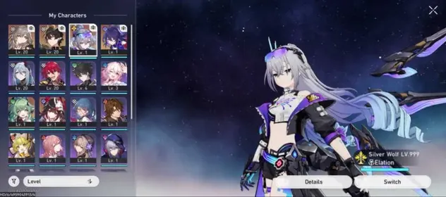 [ASIA] Starter TL10 Silver wolf LV. 999 + Danheng Permansor Terrae + Seele + Sparkle + HuoHuo Eidolon 1 | Available to claim Gilgamesh Archer | Female MC | UID 83