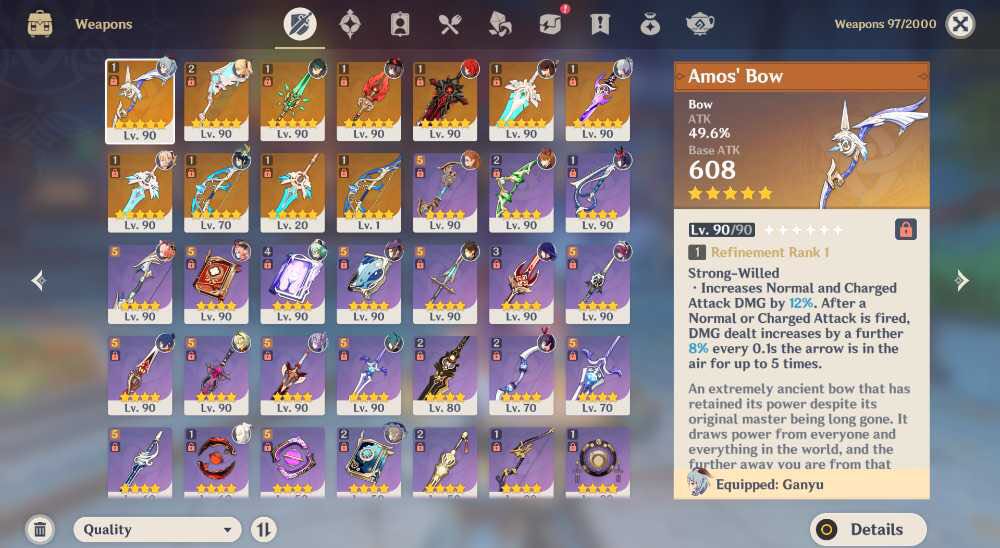 Ar 57 Stacked Genshin Account