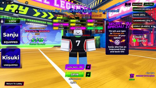 👑 ACCOUNT ⚜️ 2x SECRET (Sanju, Kisuki) ⚜️ 260 LUCKY SPINS (on styles and abilities)👑 WITHOUT TIES 💎,