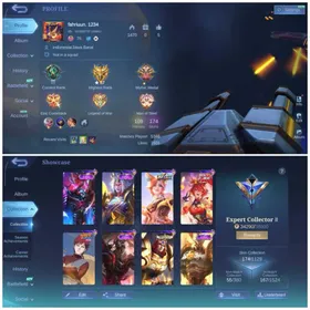 ML501 👑 109 HERO ✨ 174 SKINS 🔥 LIGHTBORN TIGREAL 💫 EPIC GROCK X MOSKOV X URANUS ⚡ NARUTO VALE ⚔️ MYSTIC MEOW SILVANNA 🛡️ PACE FANNY