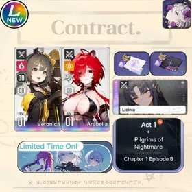 [Lv10] GLOBAL| Arabella + Sign Licinia (Partner Arabella) + Veronica |SelectiveRescueUntouch |Starter account