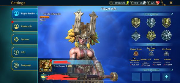 [1 Mythical Champions][9.19M] Embrys + 118 LEGENDARY (Shu-Zhen,Teu,Arb+1,Lamasu,Baron,Gurgoh,Inithwe,Nic,Gnut,Trunda,Firrol,Eostrid,Knave,Rotos,Razelvarg,Yukimasa,Kimi,Brogni,Fabian,Kaja,Kymar,Gnishak,Padraig,Caoilte...) + 1k UNM