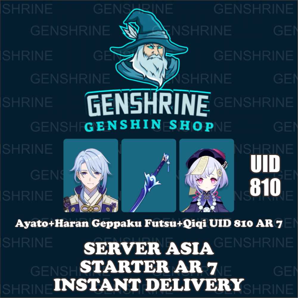 [ASIA] Ayato Haran Geppaku Futsu Ayato Signature Qiqi AR 7 UID 810