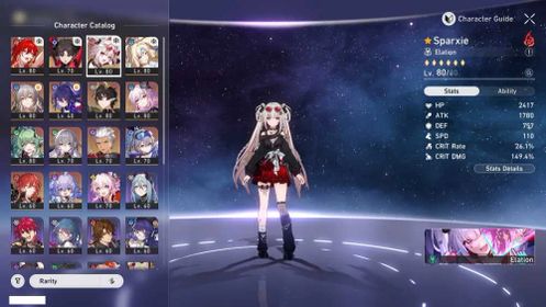 (NA FEMALE LV64) 5*Pearl, 5*Sparxie, 5*Rin, 5*Himeko Nova, 5*Evernight C2, 5*Huohuo, 5*Silver Wolf, 5*Seele C1, 5*Dan Heng PT, 5*Archer C1