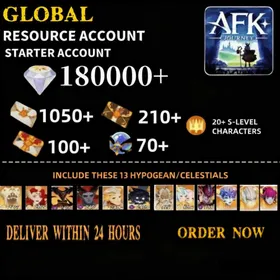 [Global] 180k Diamonds + AFK Journey Resource Starter +More |Fast delivery