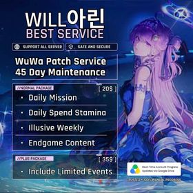 Patch (45 Days) Premium Maintenance Service Wuthering Waves | Full daily Report