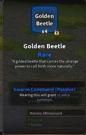 The Veil - Golden Bettle Acessory