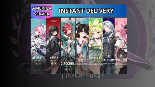 [AMERICA] LV 8 | Aemeath + Chisa + Zhezhi + Ciaccona + Encore + Verina + Calcharo + Rate ON Limited Banner | Can change MC | Login Email Kuro Game Full Access |