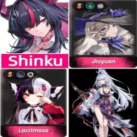 Asia|lv6|ShinKu+Jiuyuan+Lacrimasa+Zankou|Choose your character ×3|Fast delivey