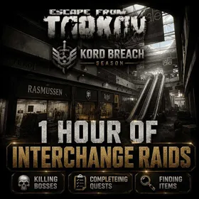 1 Hour Of Interchange Raids [ Escape from Tarkov Kord Breach Season 1 ] Killing bosses | Completing quests | Finding items
