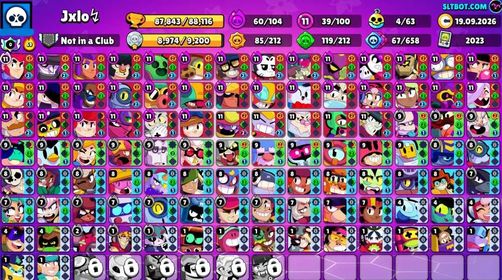 88K Trophies LVL9 | 100/107 Brawlers | 39 Max Brawlers - 34 Hypercharge | 294 Skins | 839 Pins | 471 Icons | 231 Sprays | Best Price