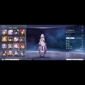 ASIA | Female | Starter TL 4 | Castorice + Evernight + Tribbie + Sparkle + Ruan Mei + Archer + Gilgamesh + Dan Heng Permansor Terrae + Bronya + Bailu | Golden Companion Spirit 2 | #R18