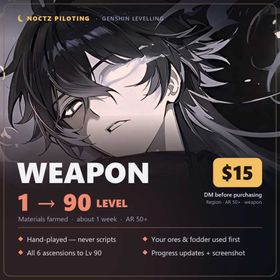 Weapon Levelling | Lv 1 → 90 | Materials Farmed