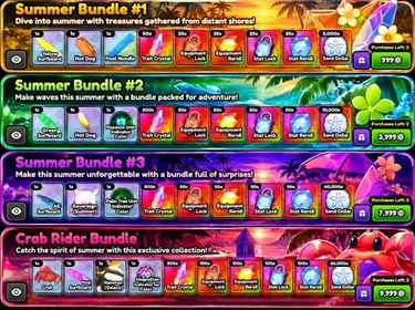 Anime Expeditions ALL Summer + Crab Bundles | Summer #1 + #2 + #3 + #Crab Rider | 23K Robux