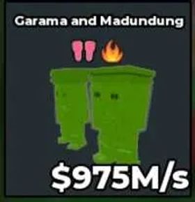 [ INSTANT DELIVERY ] Garama And Madundung (RAINBOW)+Bunny traits 975M/s l Steal A brainrot