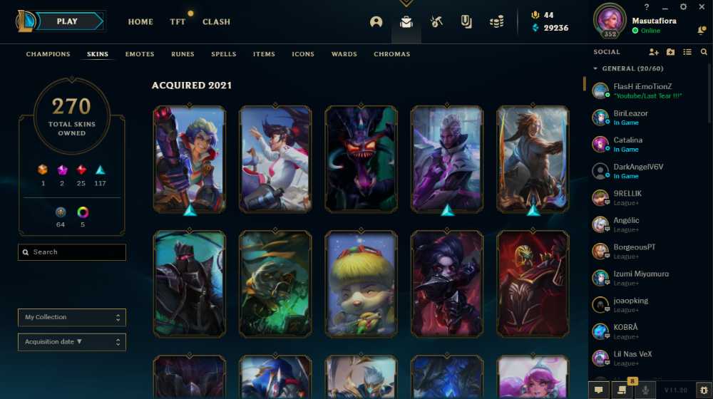 EUW ACCOUNT WITH VALORANT TOGETHER LV 352 GOLD 4 MORE OF 270 SKINS