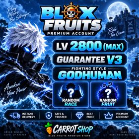 Blox Fruits Account | 6 Fighting Styles | Random Fruit | Random Race | Guaranteed Race V3