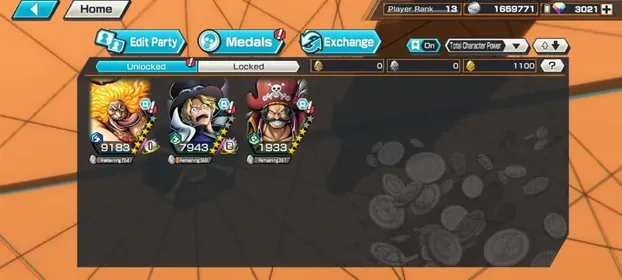 ANDROID✨DIAMOND 3021✨3EXTREME✨BIGMOM✨SABO✨ROGER✨FRAGMEN 1100✨GOOD MEDALS✨MANY CHARACTER✨R77
