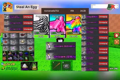 01🥚 Steal An Egg | SPEED 24B | Unicorn 23.6B | Unicorn 1B | 💵MONEY 4.2Qa | 🔓Clean • Account/phone not verified • Instant Delivery