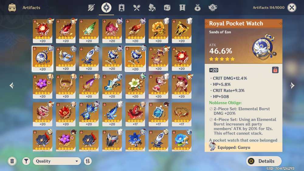 KLEE EULA GENYU JEAN QIQI ACC !!! ALSO AMOS BO AND WG FOR SELL