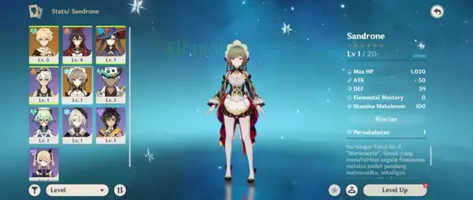 (Asia) Starter AR5 Sandrone + Mona | Male MC (Aether)