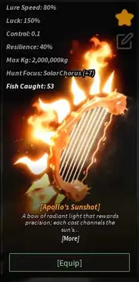 🐦‍🔥BEST PRICE🐦‍🔥 Apollo's Sunshot Service - Fisch - ROBLOX