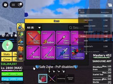 ID 476:LV 2800+SANGUINE+CDK+ RACE CYBORG+SKY V4 FULL GEAR + Venom Sound Buddha Inven |Unverified Account|Auto Delivery|Blox Fruits