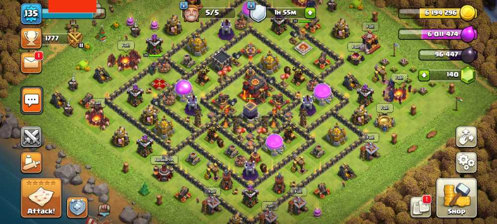 🔥MarkasGame🔥Townhall 10🔥Lvl 135🔥King 28 Queen 29🔥Gems 140🔥Safe Account 💯🔥 #1457