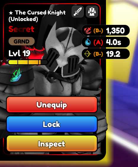 Roblox - Anime Defenders (The Cursed Knight) - Igris - Evo
