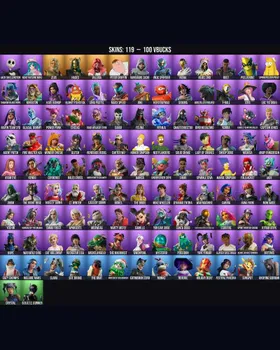 119 Skins Homer Simpson ⭐️ Harley Quinn ⭐️ Snoop Dogg ⭐️ Jack Skellington ⭐️ Hades ⭐️ Spirit Hunter Saeko ⭐️ Clara ⭐️ Korra ⭐️ Cerberus ⭐️ The Machinist ⭐️ B.R.U.T.E. Gunner ⭐️ Starfire ⭐️ Glitch ⭐️ Cat Holloway ⭐️ Monks ⭐️ Catwoman Zero m9790342812