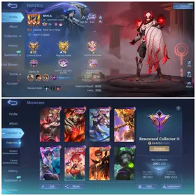ML500 👑 133 HERO ✨ 296 SKINS 🔥 COLLECTOR YU ZHONG 💫 LUCKYBOX FANNY X ZHASK ⚡ MWORLD WANWAN ⚔️ LUNAR FEST SUN 🛡️ PACE FANNY