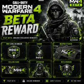 COD MW4🔥 Beta Rewards🔥 Level 20 Account🔥Full Access 🔥