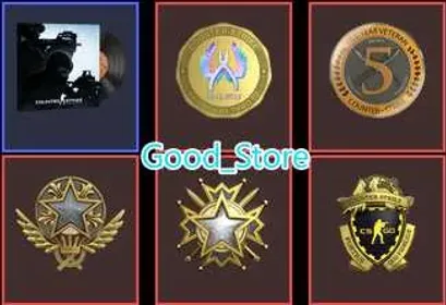 22Game-Rust-CS2 Prime 576 hours+5Medals(2019-2021 Service Medal/5Y/Loyalty Badge/Global Offensive Badge)-Faceit Ready