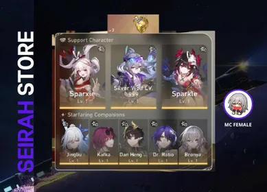 [ ASIA ] TL10 Silver Wolf Lv.999 + Sparxie + Sparkle + Jingliu + Kafka + Dan Heng PT + Archer + Golden Companion x3 | Male | Email Only ( INSTANT DELIVERY )