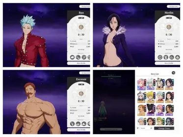 Asia LV2| Ban, Merlin, Escanor, Meliodas, Drake P1, Mannie P1, Guila | 1 Selector | Starter Account | Tutorial Only |jamb