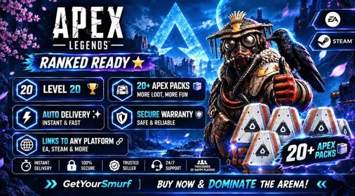 Ranked Ready ✅ Level 20 ✅ 20+ Apex Packs ✅ Handmade ✅ Full Access