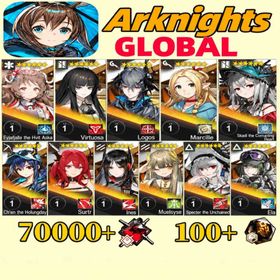 Global EN|70000+ synthetic jade+100+ origin stone or Single number 170 draws+Eyjafjalla the Hvít Aska or Marcille or Virtuosa +170 or Logos or Skadi the Corrupting Heart or Ch'EN The Holungday or Surtr or Ines or Muelsyse or Specter the Unchained or Ela One of them/Some chapters passed [Android/IOS] Arknights