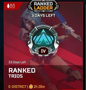Premium Platinum 4 S30 S1 + Plat S29- Level 48+ - 9 Legendaries - 4K Badges - Ideal for push to plat diamond master etc  # RNK6