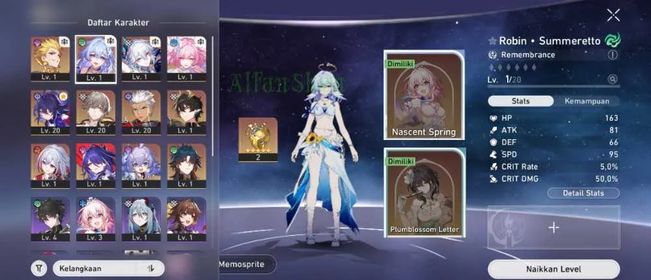 (Asia) Starter TL4 Yao Guang + Robin Summeretto + Cyrene + Archer + Danheng PT + Gilgamesh + Acheron + GCS 2 + Skin Ruan Mei + March 7th | Rate on Fate | Male MC (Caelus)