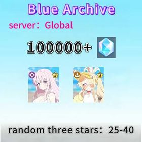Global|Swimsuit Mika + Swimsuit Seia + 3~8 Random Limited Characters|diamonds：100000+|random three stars：25-40|Fast delivey