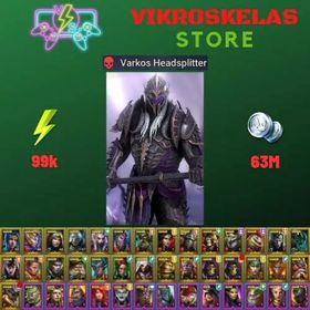 Starter acc with Varkos : 99k energy / 63 mln coins / Rhazin, Vergumkaar, Arix, Ninja + 22 Login Legendaries / Seer, Gala