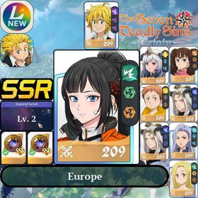 Lv2 [EU] Europe | Khala + Random1~5SSRs + Meliodas |Regular SSR Hero Selection Ticket x2 |Starter account