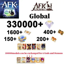 [Global] 330000+ diamonds + all hero recruitment × 1600 + epic recruitment × 400+UP Recruitment Ticket×200+12 random gods and demons]+[See picture] Apple/Android interoperability/AFK Journey