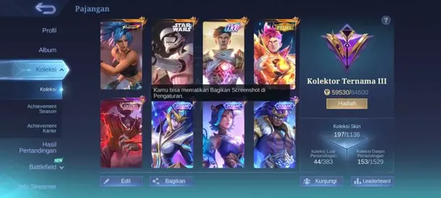 #MLBB34 Hero 85 Skin 197 | 11.11 Gusion | StarWars Kimmy | Prime Claude | KOF Karina | 1 LuckyBox | 1 Annual | 1 CC | 3 Zodiac