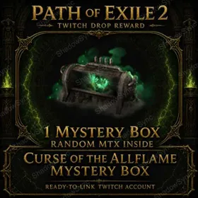 🔥 Path of Exile 2 POE2 Twitch Drops | Curse of the Allflame Mystery Box x10 | 10 Twitch Accounts • 1 Box Each • 1 Random MTX per Box