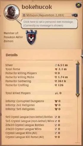 ASIA |2,1M Total Fame - 6,51M Silver|T8 Ore Miner Gather Equipment - T7 BattleAxe Build|Take Gmail|Check SS|(AO887)