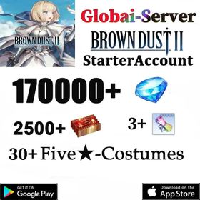 D[Global] 170000+ diamonds | Single DrawTicket x 2500+ | 5* Recruitment Ticket x 3 | Random 5* garment x 30 |30-60UR exclusive weapon|Android/iOS interoperability] BrownDust 2